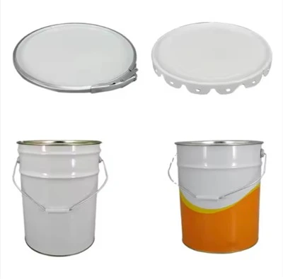 5 gallon metallhink med lock