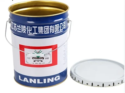 Anpassningsbar logotyp bläckhink med metallhandtag och guldbeläggning